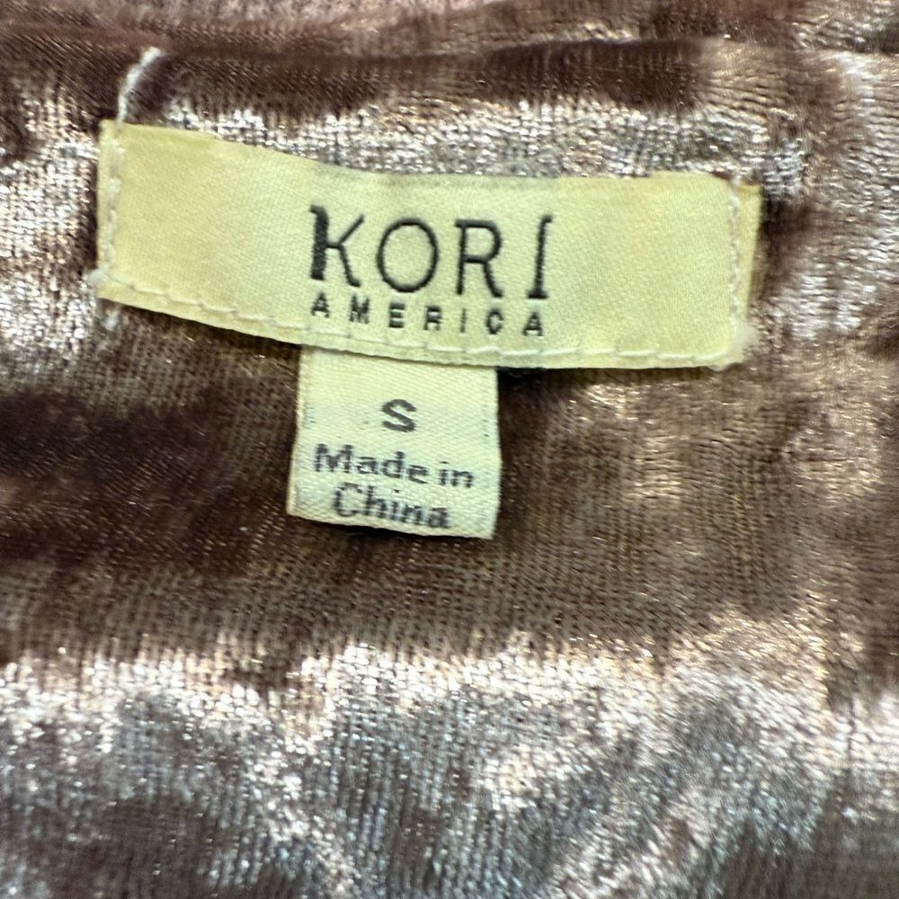 Kori size S mauve full zip heavy velvet jacket - Picture 4 of 9
